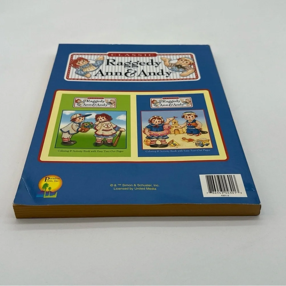 Raggedy Ann & Andy‎ Coloring & Activity Book-SIMON & SCHUSTER 2003 New